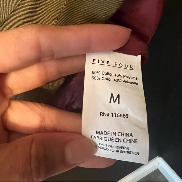 Five Four men's jacket M Olive green Army Green Zip
Bomber Jacket Coat - Picture 7 of 14